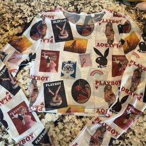 Playboy sheer magazine top